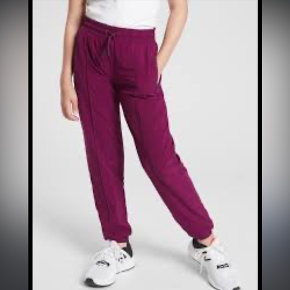 Athleta Other - Athleta Girl Cool Down Joggers Beach Plum Lined Berry Track Pants medium 8 - 10